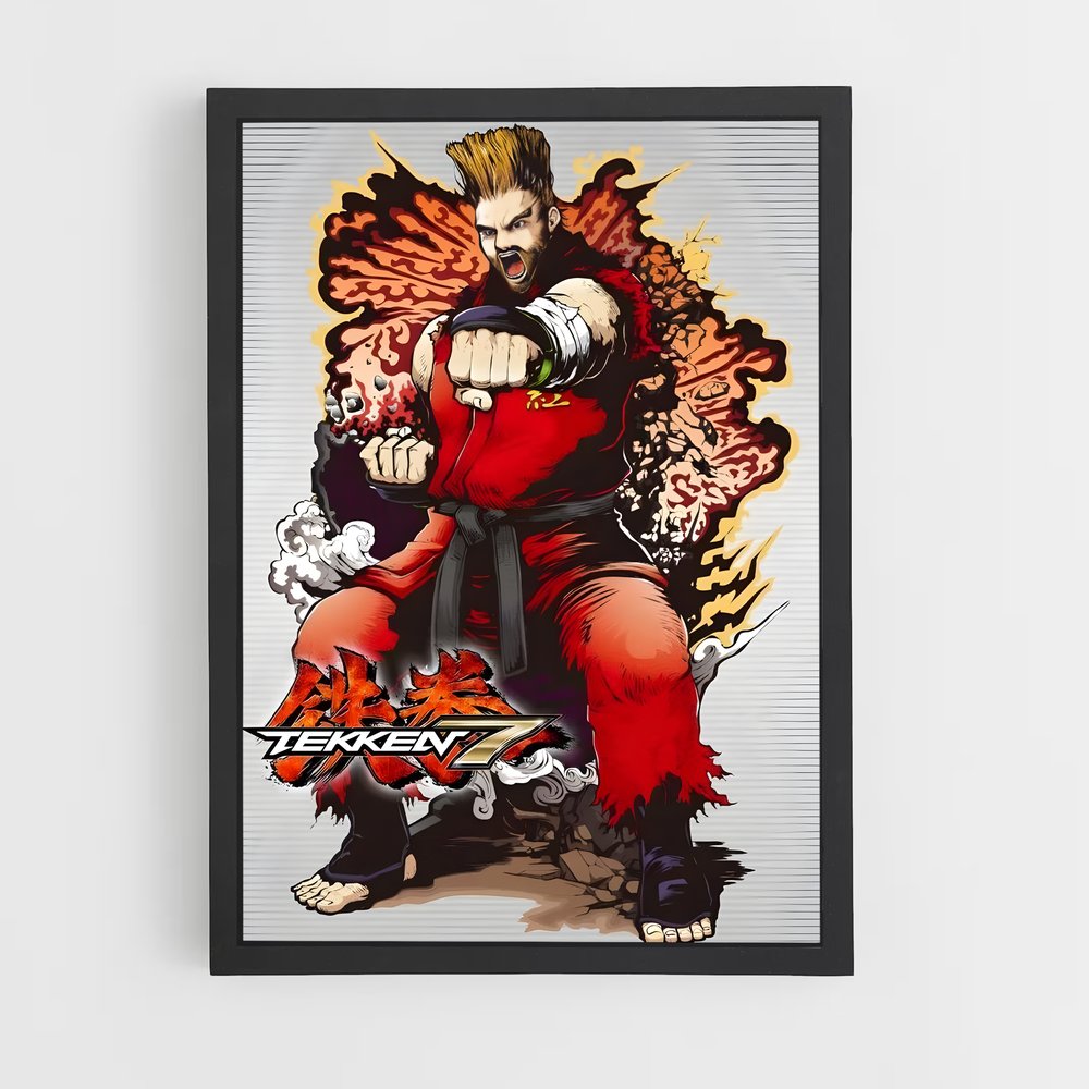Poster Tega Tega Tega – affiche Tekken (vue 2)
